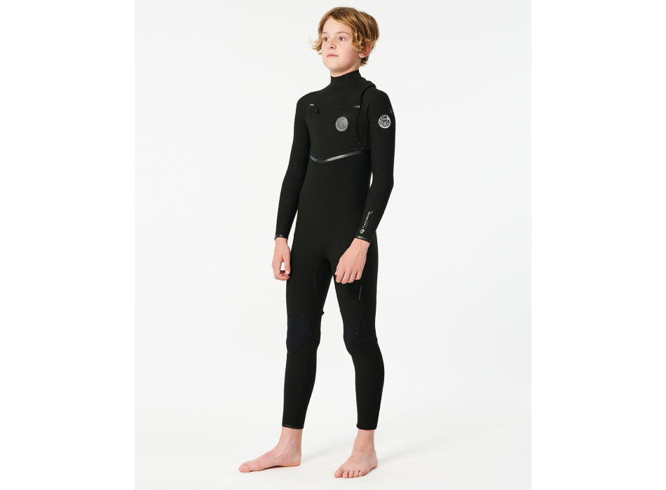 RIP CURL 5/3 STEAMER JUNIOR FREELITE MUTA INVERNALE BACK ZIP
