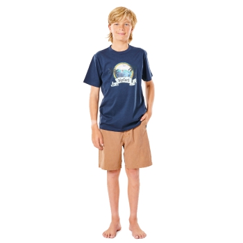 RIP CURL ACTION TEE RAGAZZO RETRO YELLOW