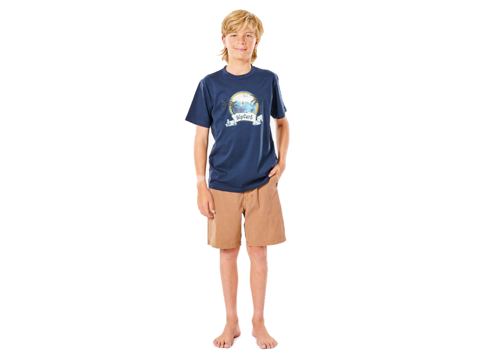 RIP CURL ACTION TEE RAGAZZO RETRO YELLOW