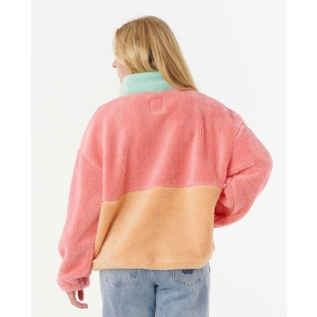 RIP CURL BLOCK PARTY POLAR PILE DONNA PINK