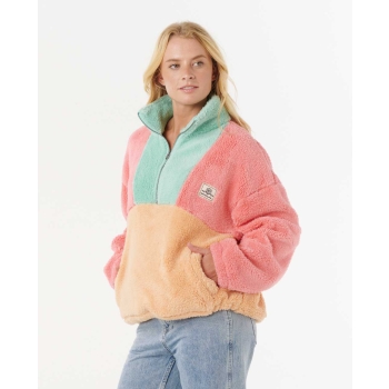 RIP CURL BLOCK PARTY POLAR PILE DONNA PINK