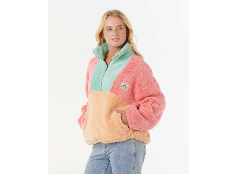 RIP CURL BLOCK PARTY POLAR PILE DONNA PINK