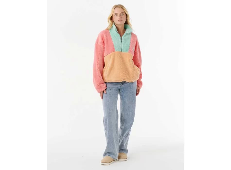 RIP CURL BLOCK PARTY POLAR PILE DONNA PINK