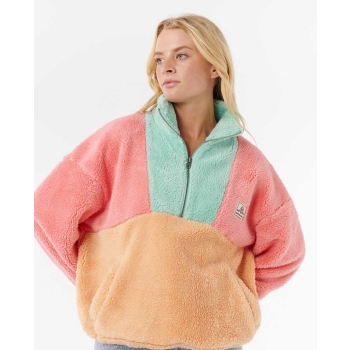 RIP CURL BLOCK PARTY POLAR PILE DONNA PINK