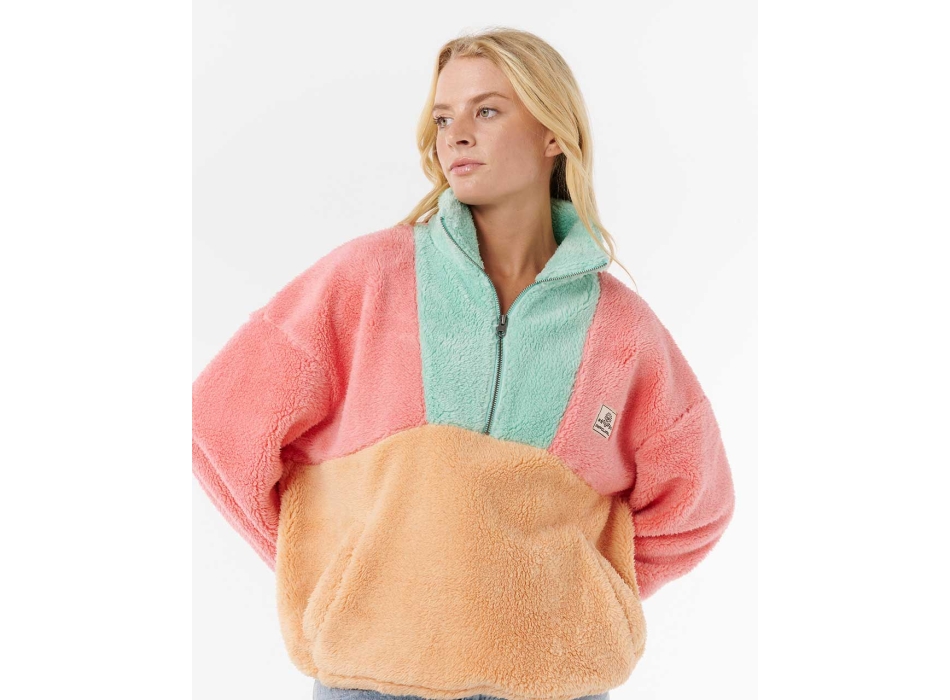 RIP CURL BLOCK PARTY POLAR PILE DONNA PINK