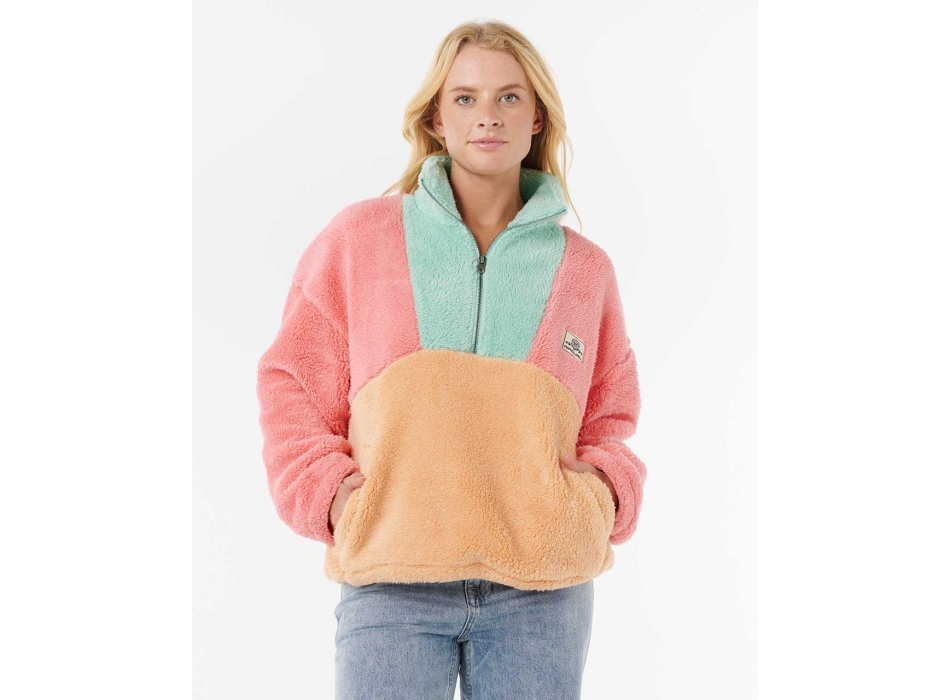 RIP CURL BLOCK PARTY POLAR PILE DONNA PINK