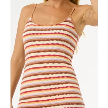 RIP CURL BOBBI STRIPE ABITO MIDI MULTI