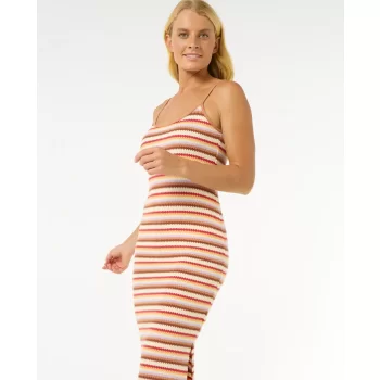 RIP CURL BOBBI STRIPE ABITO MIDI MULTI