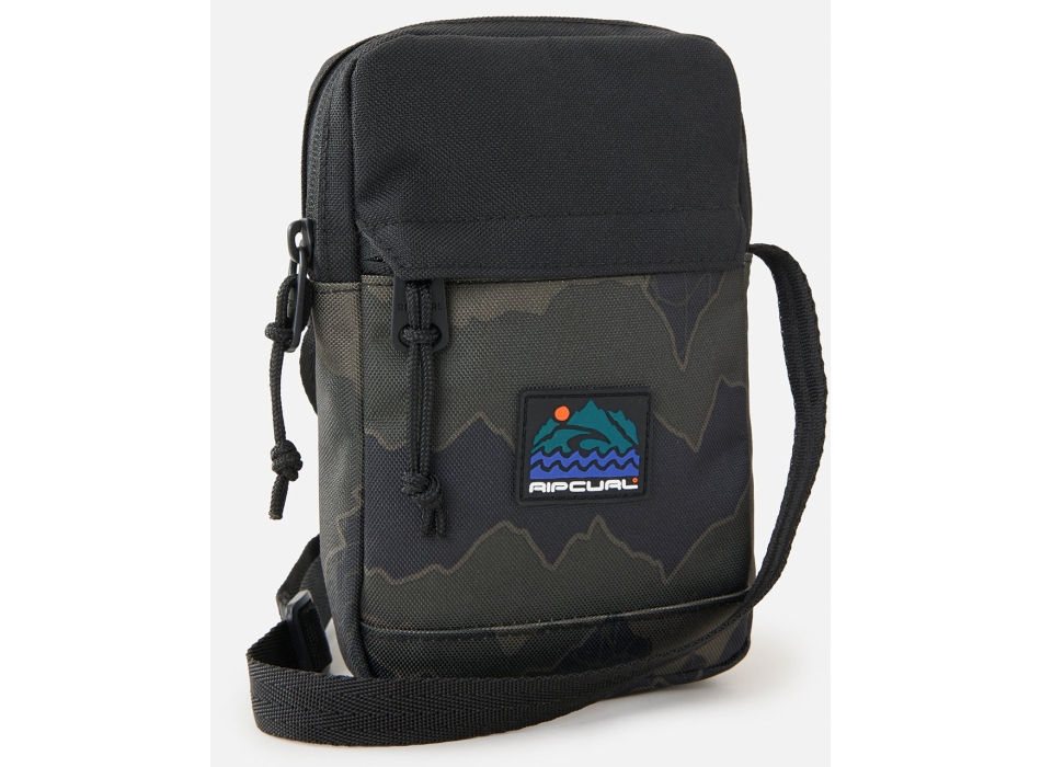 RIP CURL BORSA SLIM POUCH CAMO BLACK/GREY