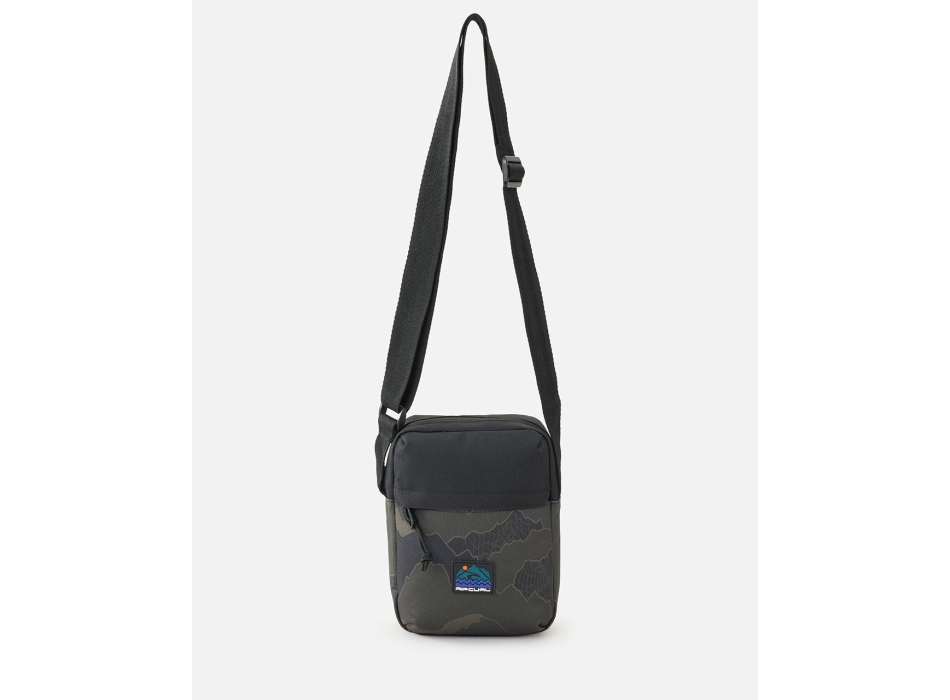 RIP CURL BORSA SLIM POUCH SEARCH CAMO BLACK/OLIVE