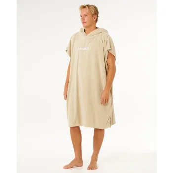 RIP CURL BRAND PONCHO IN SPUGNA KHAKI