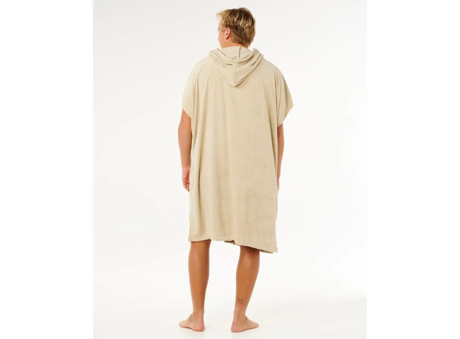 RIP CURL BRAND PONCHO IN SPUGNA KHAKI