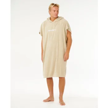 RIP CURL BRAND PONCHO IN SPUGNA KHAKI