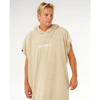 RIP CURL BRAND PONCHO IN SPUGNA KHAKI