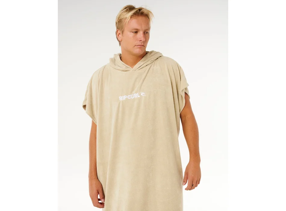 RIP CURL BRAND PONCHO IN SPUGNA KHAKI