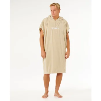 RIP CURL BRAND PONCHO IN SPUGNA KHAKI