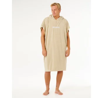 RIP CURL BRAND PONCHO IN SPUGNA KHAKI