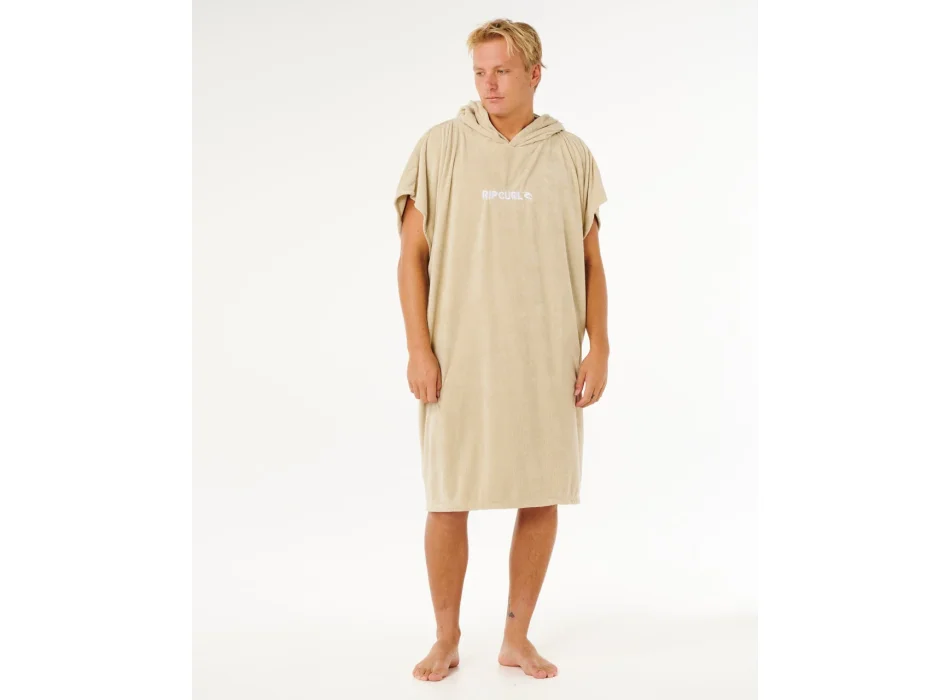 RIP CURL BRAND PONCHO IN SPUGNA KHAKI