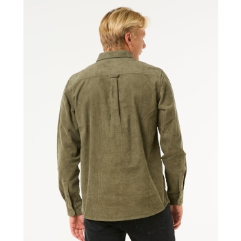 RIP CURL CAMICIA IN VELLUTO CLASSIC SURF CORD SHIRT DUSTY OLIVE