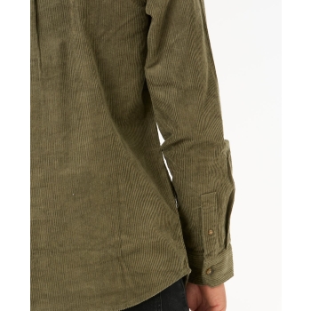 RIP CURL CAMICIA IN VELLUTO CLASSIC SURF CORD SHIRT DUSTY OLIVE