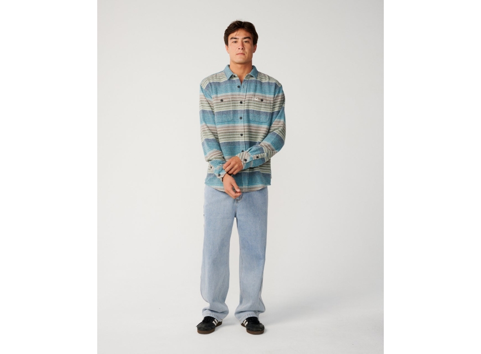 RIP CURL CAMICIA IN VELLUTO CLASSIC SURF CORD SHIRT DUSTY OLIVE
