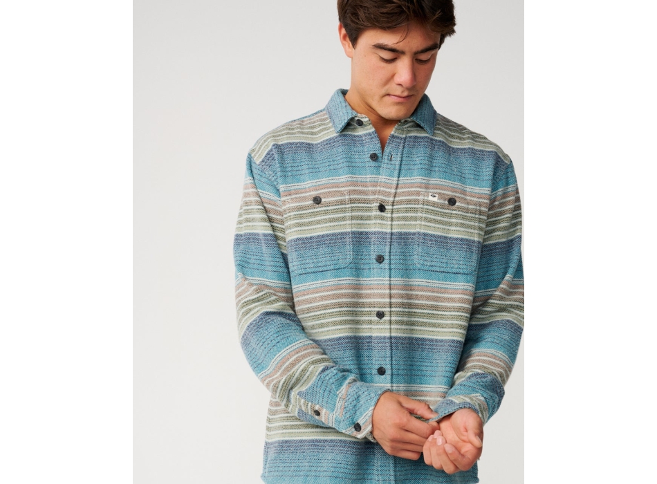 RIP CURL CAMICIA IN VELLUTO CLASSIC SURF CORD SHIRT DUSTY OLIVE