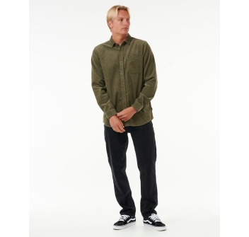 RIP CURL CAMICIA IN VELLUTO CLASSIC SURF CORD SHIRT DUSTY OLIVE