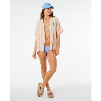 RIP CURL CAMICIA PREMIUM SURF STRIPE SHORT SLEEVE SHIRT MULTICO 