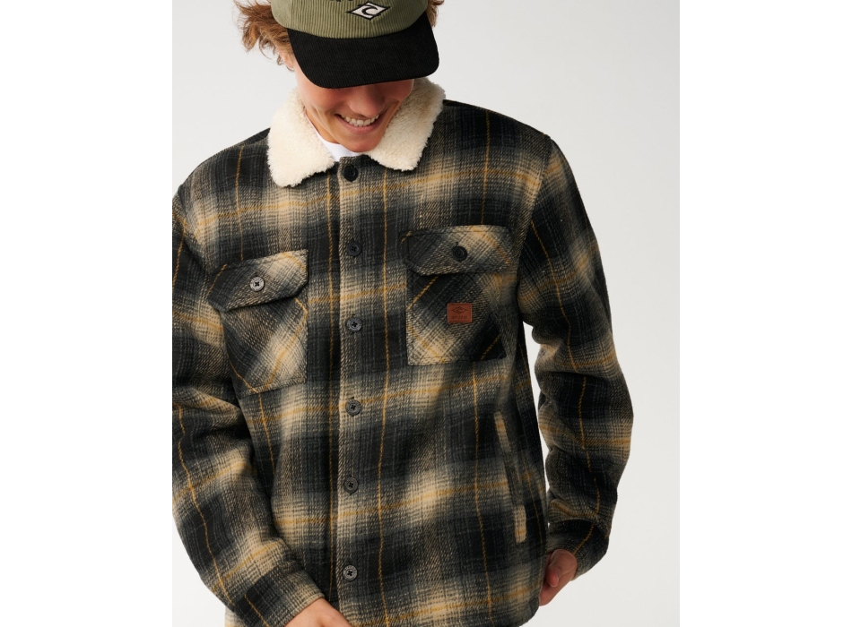 RIP CURL CAMICIA SHERPA CLASSIC SURF BELLS BLACK