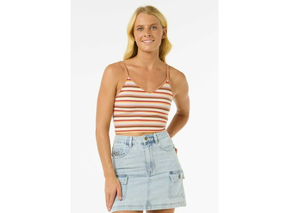 RIP CURL CANOTTA BOBBI STRIPE CAMI MULTICOLOR