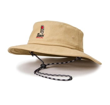 RIP CURL CAPPELLO BUCKET SEARCH CANVAS WIDE BRIM HAT KHAKI