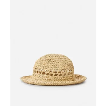 RIP CURL CAPPELLO ESSENTIAL CROCHET BUCKET NATURAL
