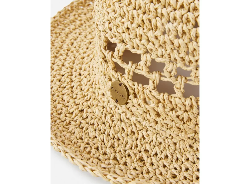 RIP CURL CAPPELLO ESSENTIAL CROCHET BUCKET NATURAL
