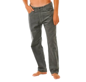 RIP CURL CLASSIC SURF CORD PANTALONI IN VELLUTO CHARCOAL GREY