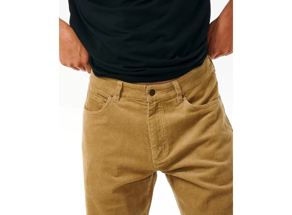 RIP CURL CLASSIC SURF CORD PANTALONI IN VELLUTO DARK KHAKI