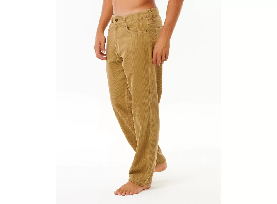 RIP CURL CLASSIC SURF CORD PANTALONI IN VELLUTO DARK KHAKI
