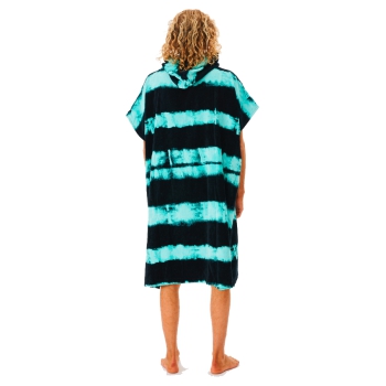 RIP CURL COMBO PRINT PONCHO IN SPUGNA BLACK