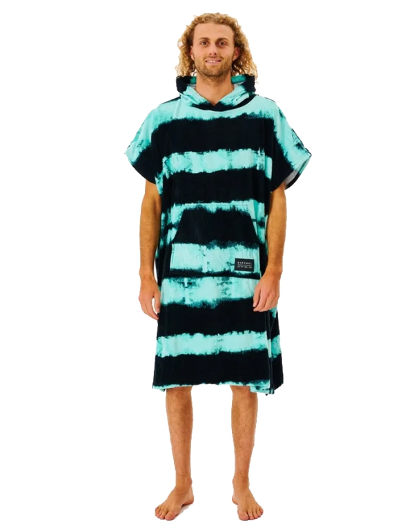 RIP CURL COMBO PRINT PONCHO IN SPUGNA BLACK