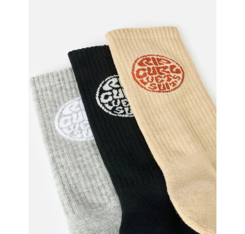 RIP CURL CORP CREW CALZE PACCO DA 5