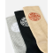 RIP CURL WETTY CREW CALZE PACCO DA 3 KHAKI SAND 42-47