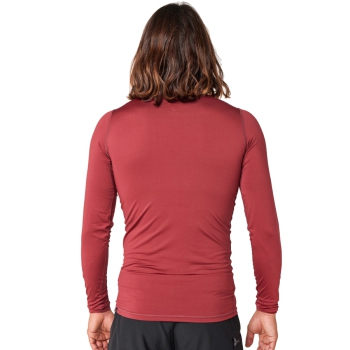 RIP CURL CORPS LYCRA MANICHE LUNGHE MAROON