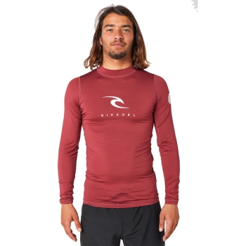 RIP CURL CORPS LYCRA MANICHE LUNGHE MAROON