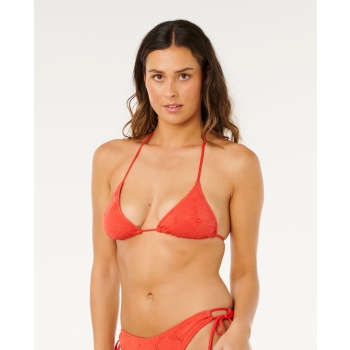 RIP CURL COSTUME BIKINI TOP OASIS SLINDING TRIANGLE RED