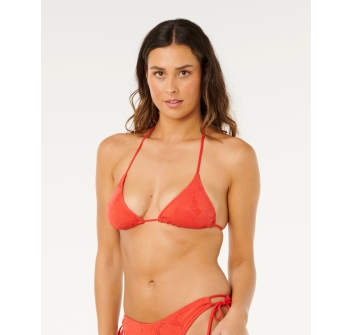 RIP CURL COSTUME BIKINI TOP OASIS SLINDING TRIANGLE RED