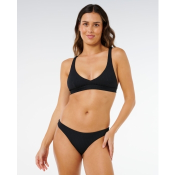 RIP CURL COSTUME BIKINI TOP PREMIUM SURF MULTI FIT HALTER BLACK