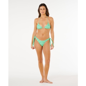 RIP CURL COSTUME BIKINI TOP SURF SIDE SLIDING TRIANGLE LIGHT GREEN