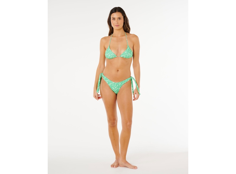 RIP CURL COSTUME BIKINI TOP SURF SIDE SLIDING TRIANGLE LIGHT GREEN