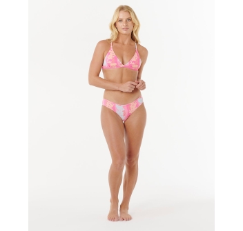 RIP CURL COSTUME BIKINI TOP SURF SIDE SLIDING TRIANGLE LIGHT GREEN