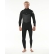RIP CURL DAWN PATROL 3/2 MUTA INVERNALE FRONT ZIP BLACK