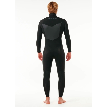 RIP CURL DAWN PATROL 5/3 MUTA INVERNALE CHEST ZIP BLACK